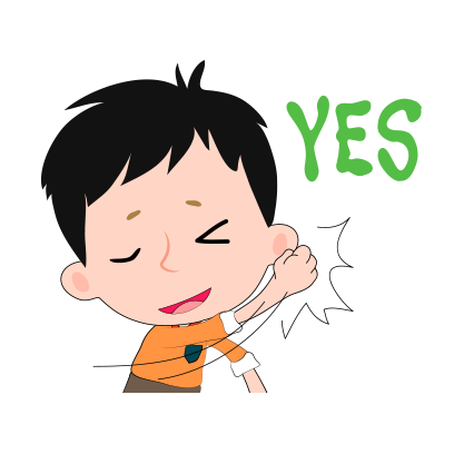 Little boy and girl stickers messages sticker-10