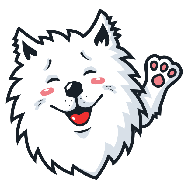 Samoyed Fram messages sticker-0