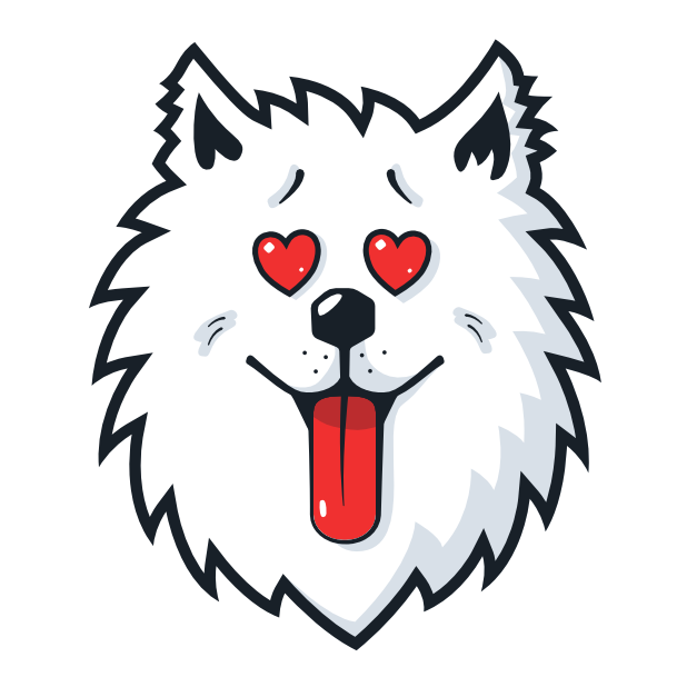 Samoyed Fram messages sticker-9