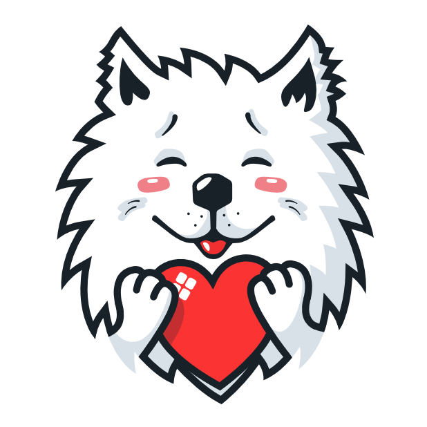 Samoyed Fram messages sticker-10