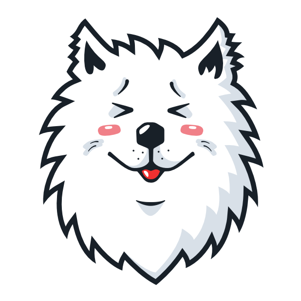 Samoyed Fram messages sticker-1