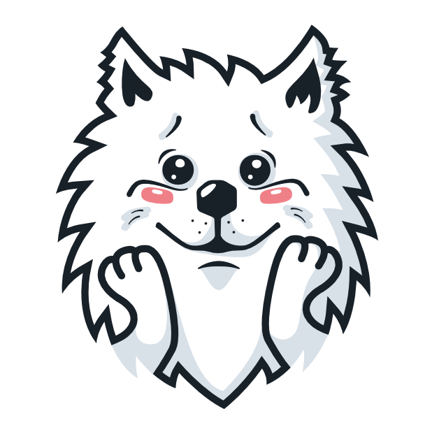 Samoyed Fram messages sticker-2