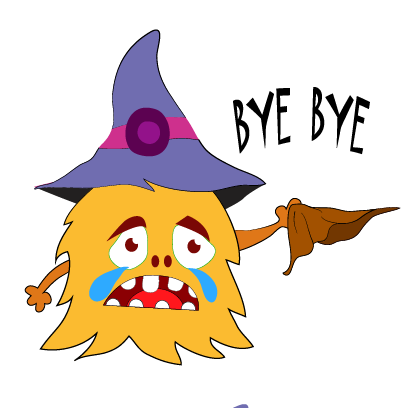 Color monster halloween messages sticker-1