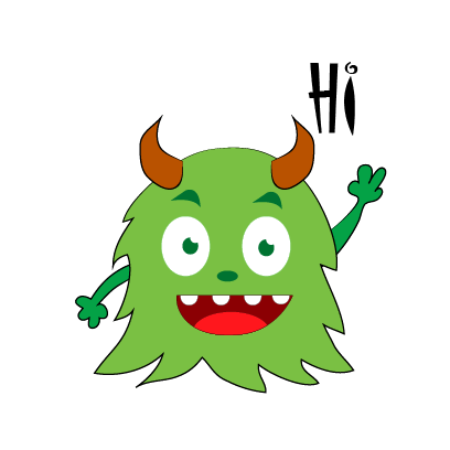 Color monster halloween messages sticker-0