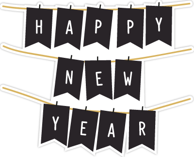 Enjoy New Year Stickers messages sticker-4