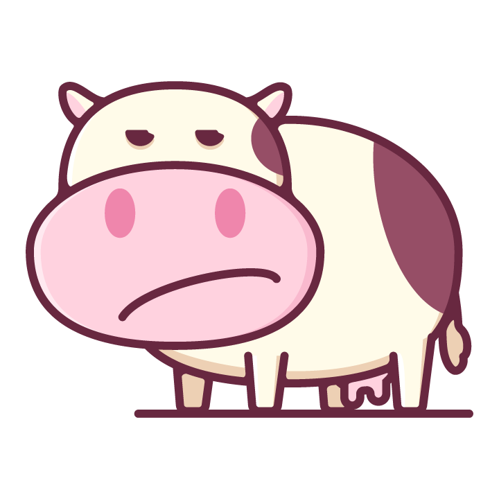 Moody Cow messages sticker-4