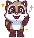 raccoonSTiK stickers iMessage messages sticker-0