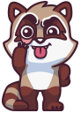 raccoonSTiK stickers iMessage messages sticker-5