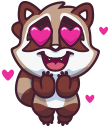 raccoonSTiK stickers iMessage messages sticker-6