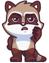 raccoonSTiK stickers iMessage messages sticker-11