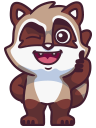 raccoonSTiK stickers iMessage messages sticker-1