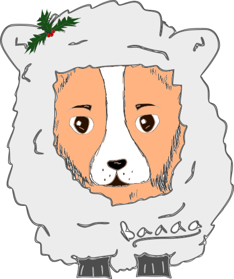 Cute Corgi Christmas messages sticker-8