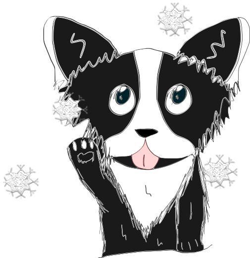 Cute Corgi Christmas messages sticker-9
