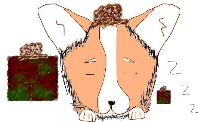 Cute Corgi Christmas messages sticker-2