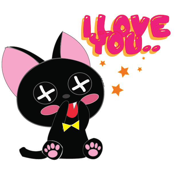 Vampire Kitty Stickers messages sticker-1
