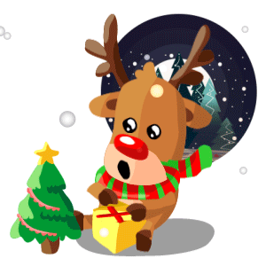 Animated character Xmas messages sticker-9