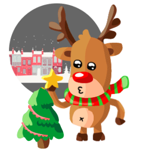 Animated character Xmas messages sticker-8