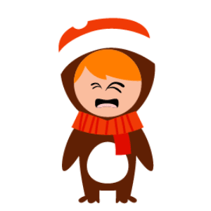 Animated character Xmas messages sticker-0