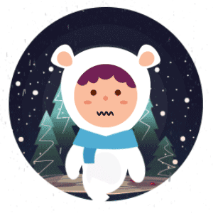 Animated character Xmas messages sticker-3