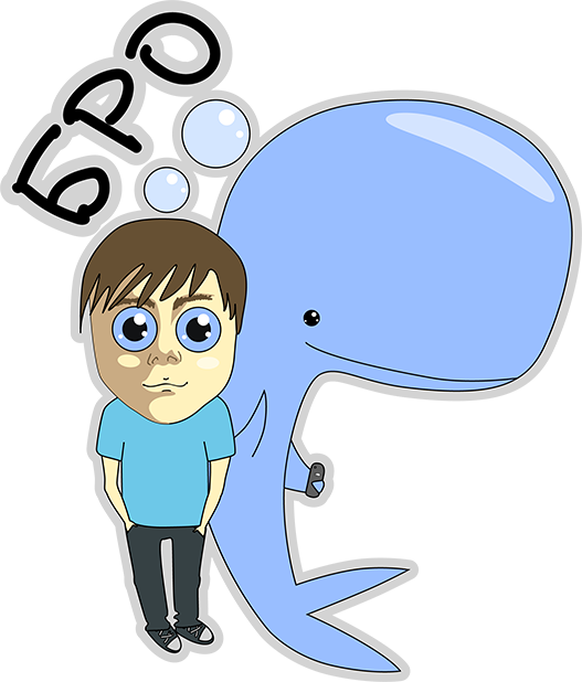 Blue Melancholy Whale Platon messages sticker-5