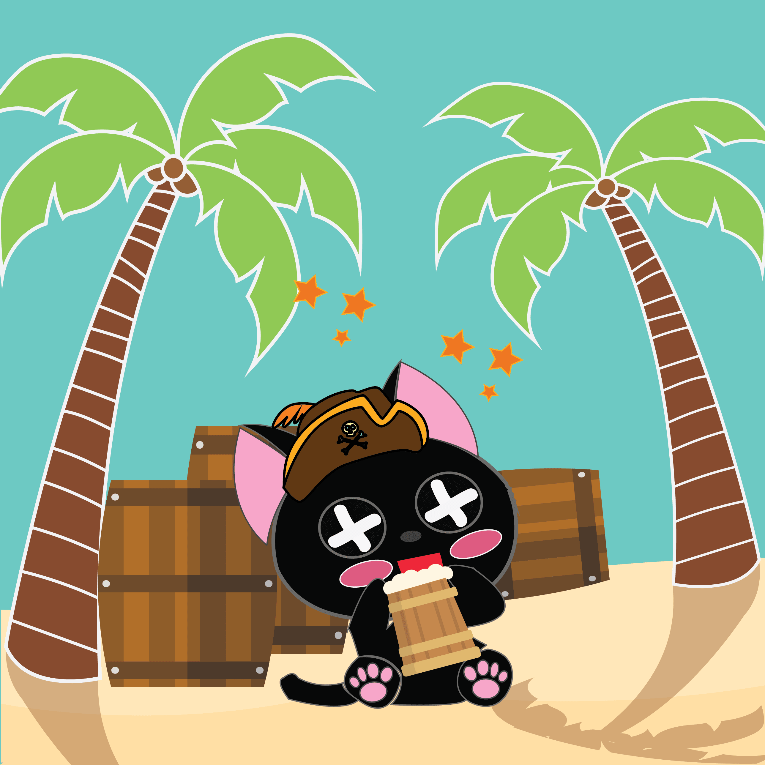 Pirate Kitties Stickers messages sticker-9