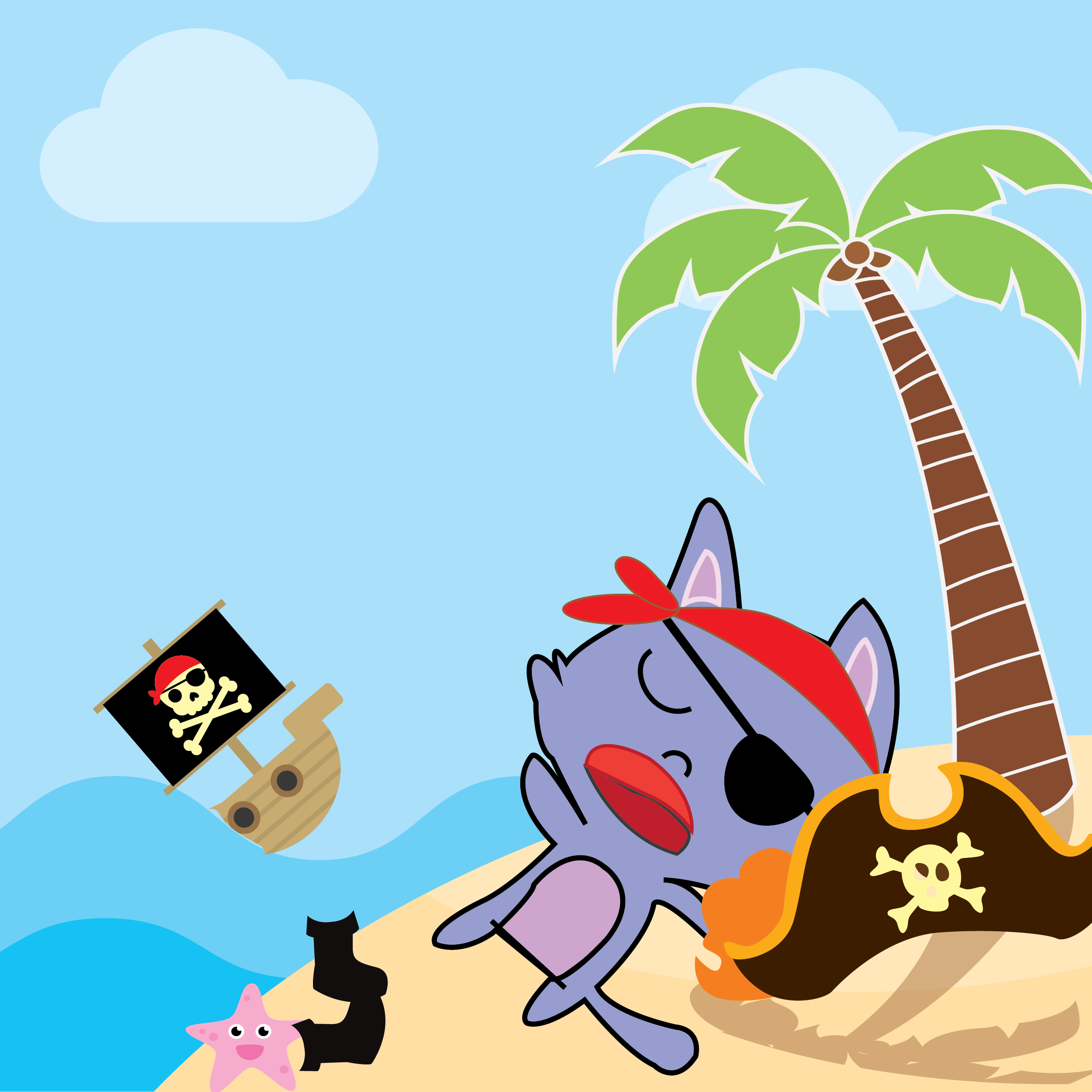 Pirate Kitties Stickers messages sticker-0