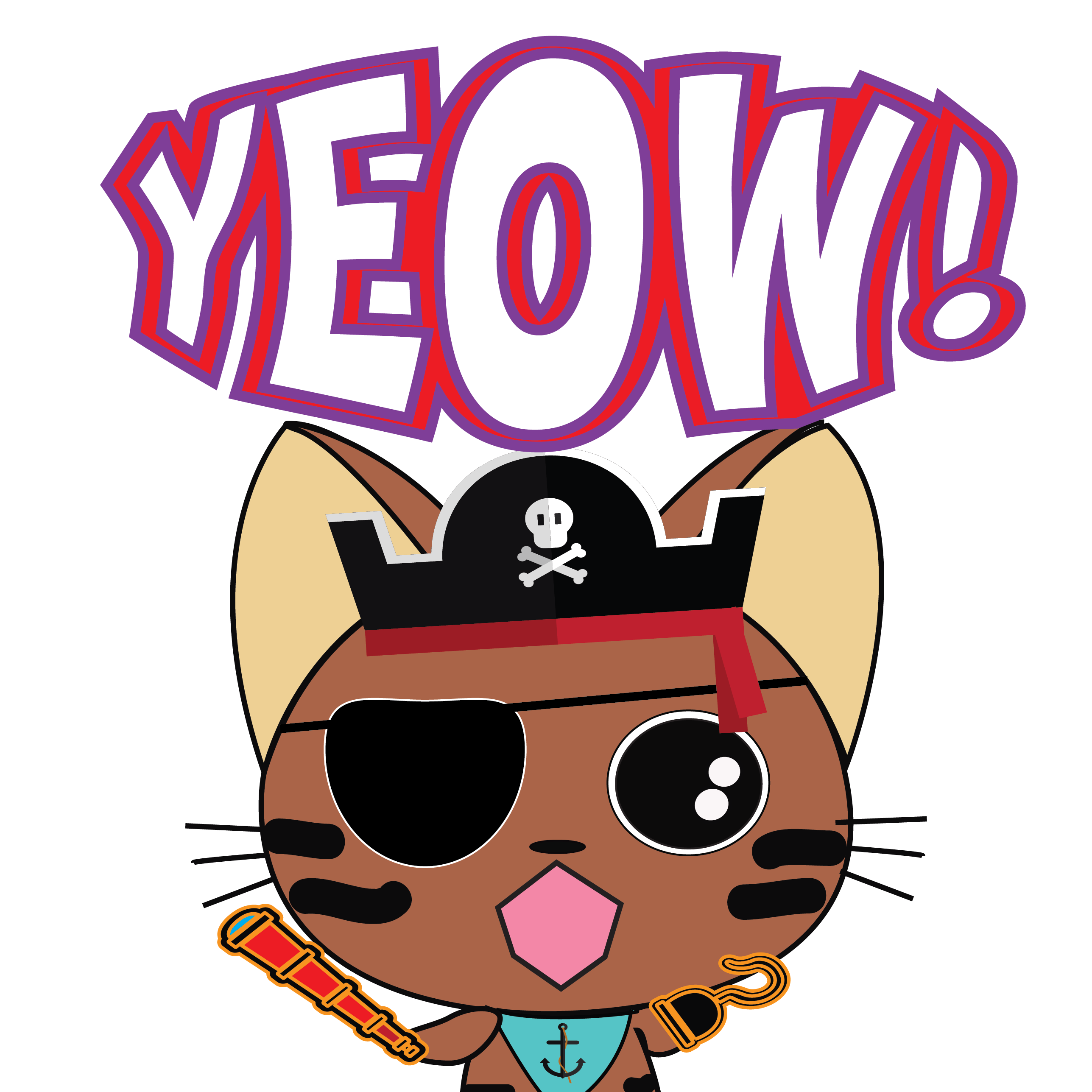 Pirate Kitties Stickers messages sticker-1