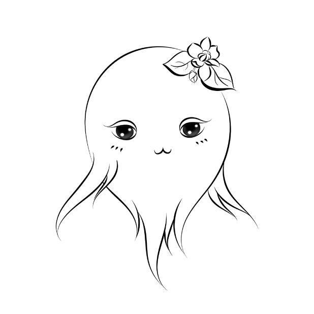 Flower Sprites Monochrome messages sticker-6