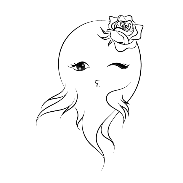 Flower Sprites Monochrome messages sticker-4