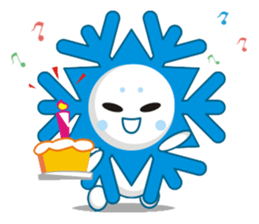 Cute Snowflake Emoji Sticker messages sticker-6