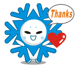 Cute Snowflake Emoji Sticker messages sticker-10