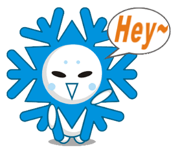 Cute Snowflake Emoji Sticker messages sticker-0