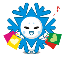 Cute Snowflake Emoji Sticker messages sticker-9