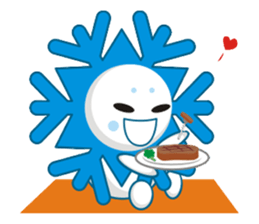 Cute Snowflake Emoji Sticker messages sticker-3