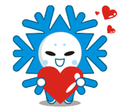 Cute Snowflake Emoji Sticker messages sticker-2