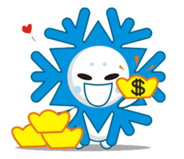 Cute Snowflake Emoji Sticker messages sticker-7