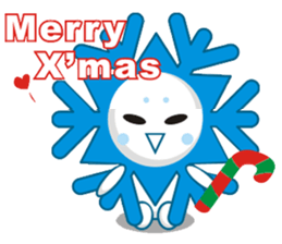 Cute Snowflake Emoji Sticker messages sticker-1