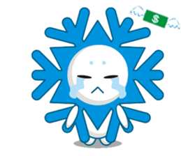 Cute Snowflake Emoji Sticker messages sticker-8
