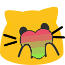 Cat Pride Blobs messages sticker-6