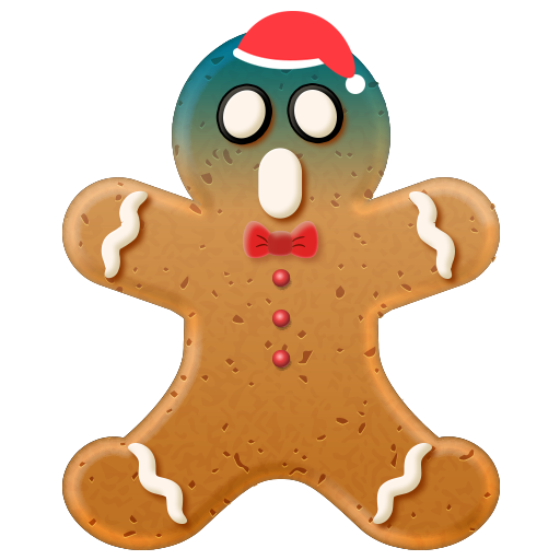 Christmas Gingerbread Emoji messages sticker-8