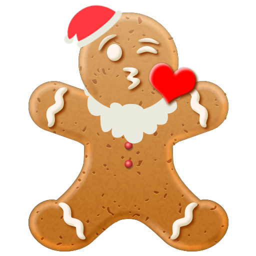 Christmas Gingerbread Emoji messages sticker-3