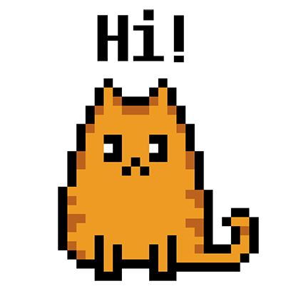 Pixel Cat - Color by Number messages sticker-0