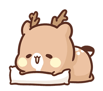 Puffy reindeer messages sticker-0
