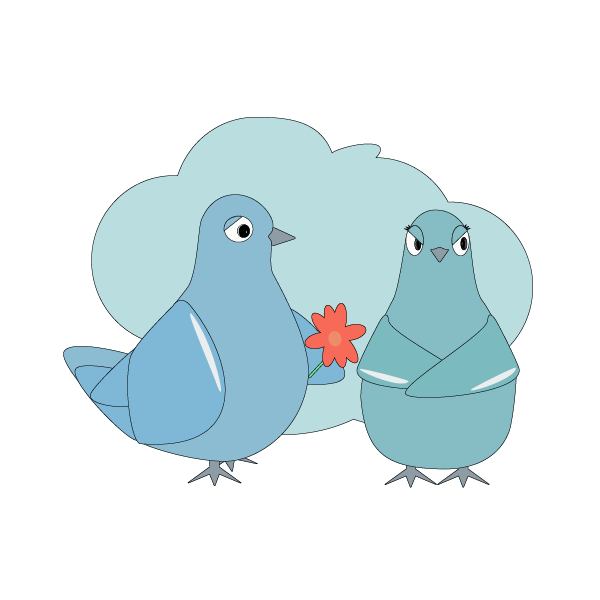 Love Pigeons messages sticker-1