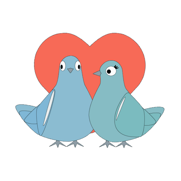 Love Pigeons messages sticker-0