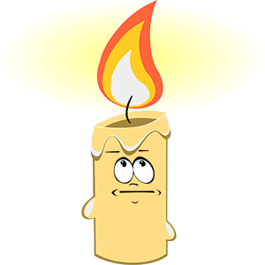 Marvin the Candle messages sticker-1