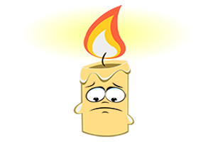 Marvin the Candle messages sticker-8