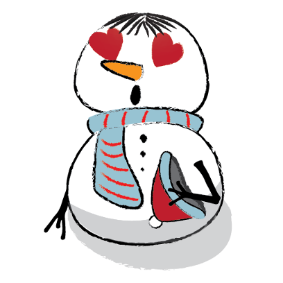 Cute & Lovely Snowman Stickers messages sticker-4
