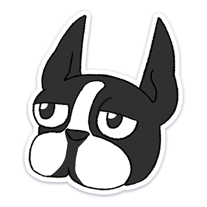 Boston Terrier Doodles messages sticker-5