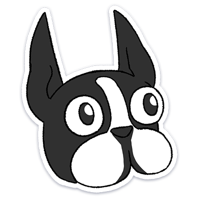 Boston Terrier Doodles messages sticker-4